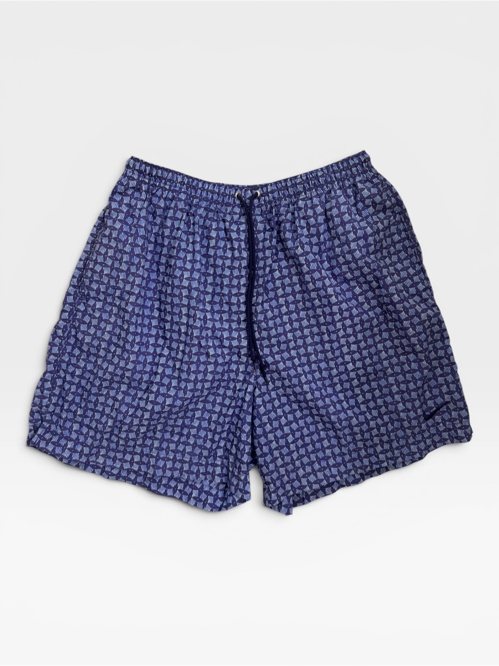 VTG 90s Nike Running Shorts Blue Purple AOP Print Nylon Athletic Shorts Size L